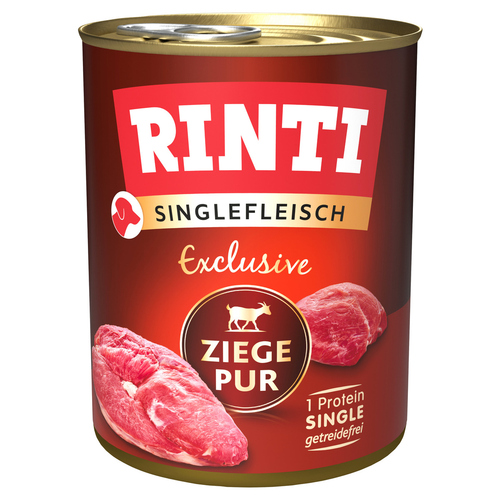 Rinti Singlefleisch Exclusive Ziege Pur 800 g - 6 Stück