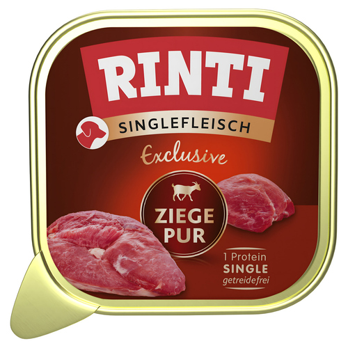 Rinti Singlefleisch Exclusive Ziege pur 150 g - 10 Stück