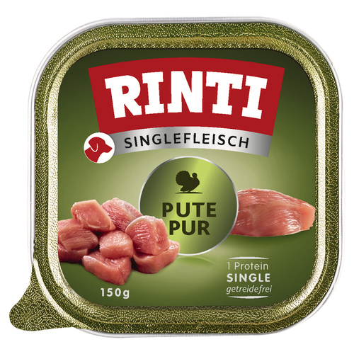 Rinti Singlefleisch Pute Pur 150 g - 10 Stück