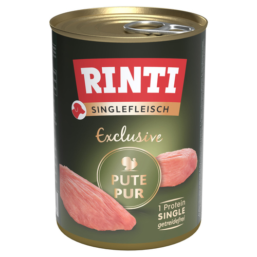 Rinti Singlefleisch Pute Pur 400 g - 12 Stück