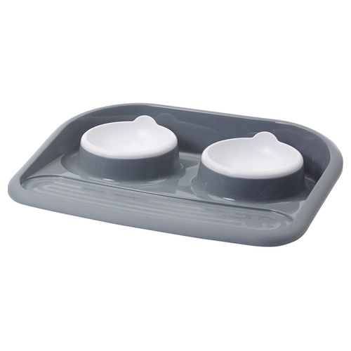 SAVIC Dinner Serving Tray Butler grau für Hunde