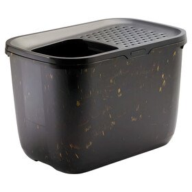 Abbildung SAVIC Katzentoilette Hop In schwarz/gold