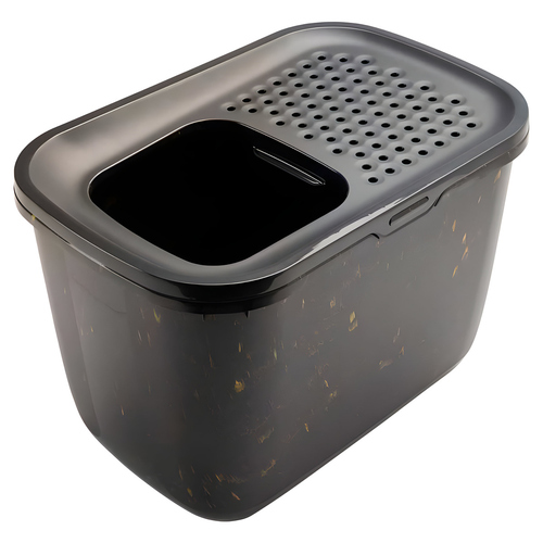 weitere Abbildung SAVIC Katzentoilette Hop In schwarz/gold