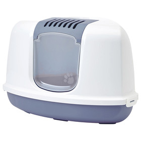 Abbildung SAVIC Katzentoilette Nestor Corner blau-wei