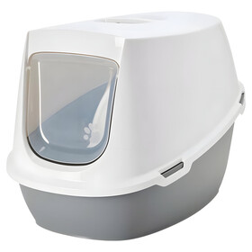 Abbildung SAVIC Katzentoilette Robin Jumbo wei/grau