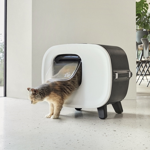 weitere Abbildung SAVIC Luxus Katzentoilette Mira schwarz/wei