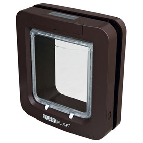 Abbildung SURE Flap 4-Wege Freilauftr mit Mikrochip-Erkennung braun fr Katzen
