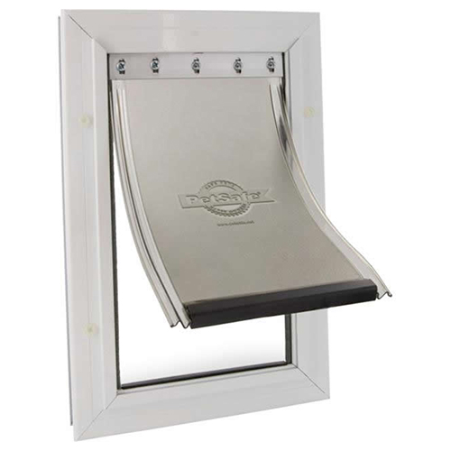 Staywell Hundetür 640 Aluminium weiß