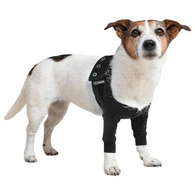 Abbildung Suitical Recovery Front Leg Double Sleeve Dog schwarz
