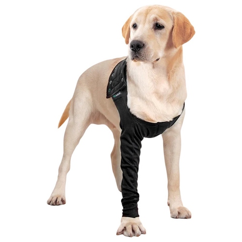 Suitical Recovery Front Leg Single Sleeve® Dog schwarz