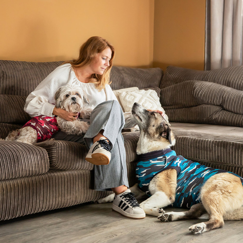 weitere Abbildung Suitical Recovery Suit Dog blau camouflage