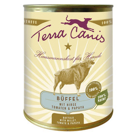 Abbildung Terra Canis Classic Bffel mit Hirse, Tomaten und Papaya 800 g - 6 Stck