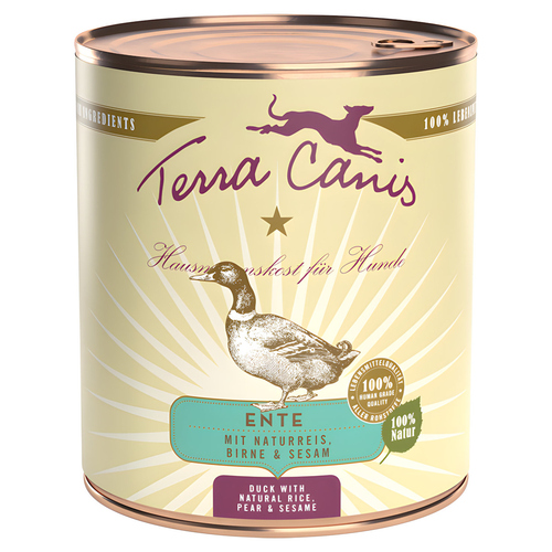 Terra Canis Classic Ente mit Naturreis, Birne & Sesam 800 g