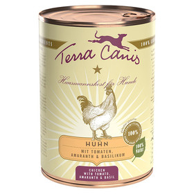 Abbildung Terra Canis Classic Huhn mit Amaranth, Tomaten und Basilikum 400 g - 6 Stck