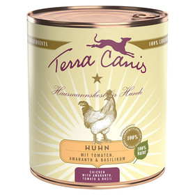 Abbildung Terra Canis Classic Huhn mit Amaranth, Tomaten und Basilikum 800 g - 6 Stck