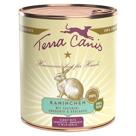 Abbildung Terra Canis Classic Kaninchen mit Zucchini, Amaranth und Brlauch 800 g - 6 Stck