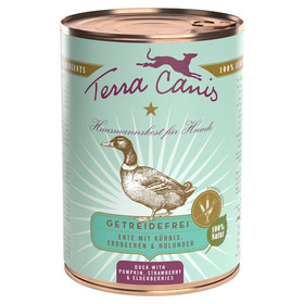 Abbildung Terra Canis Ente mit Krbis, Erdbeere und Holunder / getreidefrei 400 g