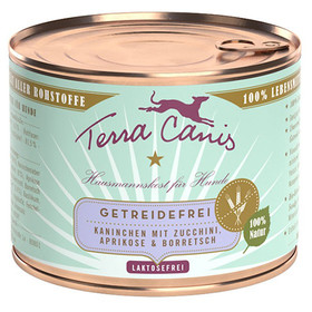 Abbildung Terra Canis Kaninchen mit Zucchini, Aprikose & Borretsch / getreidefrei 200 g - 12 Stck