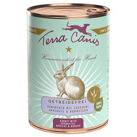 Abbildung Terra Canis Kaninchen mit Zucchini, Aprikose & Borretsch / getreidefrei 400 g - 12 Stck