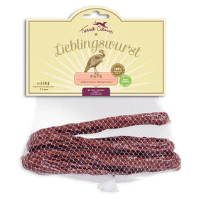 Abbildung Terra Canis Lieblingswurst Pute 170 g