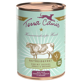 Abbildung Terra Canis Rind mit Zucchini, Krbis und Oregano, getreidefrei 400 g - 12 Stck