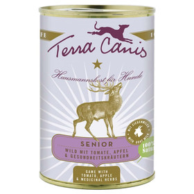 Abbildung Terra Canis Senior Wild mit Tomate, Apfel & Gesundheitskrutern 400 g - 12 Stck