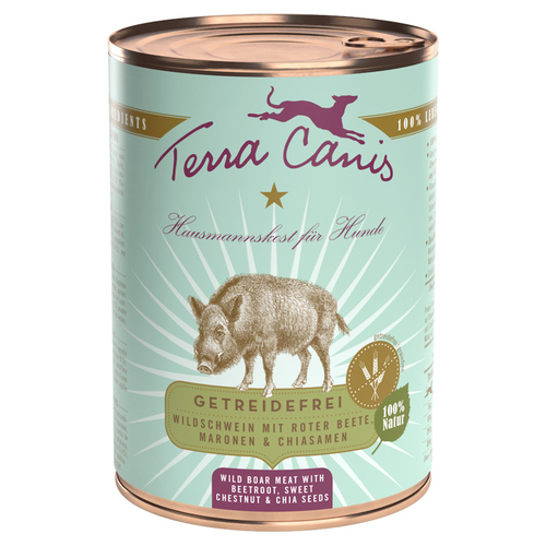 Terra Canis Wildschwein mit Roter Bete, Kastanie und Chiasamen / getreidefrei 400 g