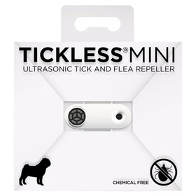 Abbildung TickLess MINI DOG wei - wiederaufladbares Ultraschallgert gegen Zecken & Flhe