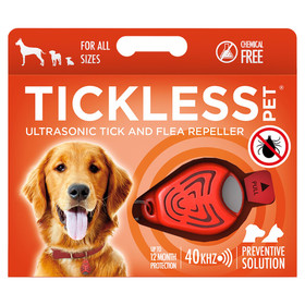 Abbildung TickLess PET orange - Ultraschallgert gegen Zecken & Flhe