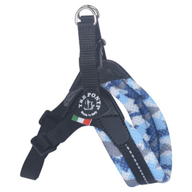 Abbildung Tre Ponti RR200 Easy Fit Soft Mesh Camouflage mit verstellbarem Bauchgurt und Click-Verschluss camou-blau