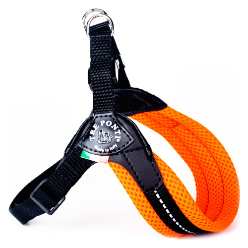 Tre Ponti RR200 Easy Fit Soft Mesh NEON mit verstellbarem Bauchgurt und Click-Verschluss orange