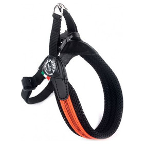Abbildung Tre Ponti TFP260 Easy Fit Soft Mesh Fluo Pop mit verstellbarem Bauchgurt und Click-Verschluss orange