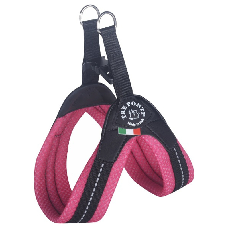 TRE PONTI Easy Fit Mesh Classic Neon Dog Harness, Size 4