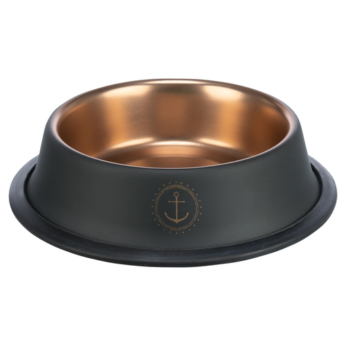 Trixie BE NORDIC Edelstahlnapf schwarz/bronze für Katzen