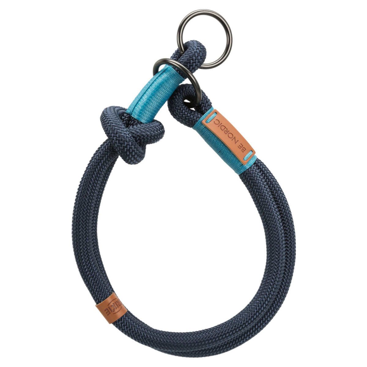 TRIXIE BE NORDIC Zug-Stopp-Halsband – Für Hunde, Größe 35 Cm, Farbe Petrol (durchmesser Ca. 8 Mm)