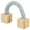 Trixie Baumwollspielseil mit Holz, Kleintiere Abbildung 1