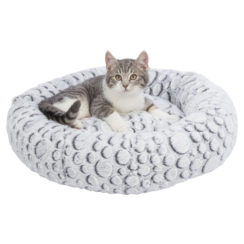 weitere Abbildung Trixie Bett Mila wei-grau, rund fr Katzen