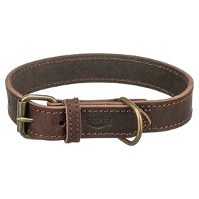 Abbildung Trixie Fettleder-Halsband dunkelbraun