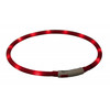 Trixie Flash Leuchtring USB rot Abbildung 2