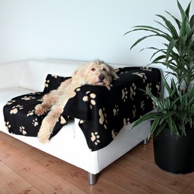 Abbildung Trixie Fleecedecke Barney schwarz/beige