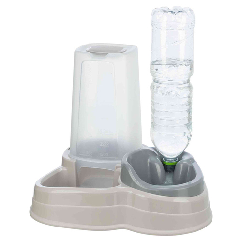 weitere Abbildung Trixie Futter- und Wasserspender grau/taupe fr Hunde