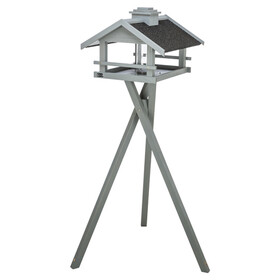 Abbildung Trixie Futterhaus mit Silo grau