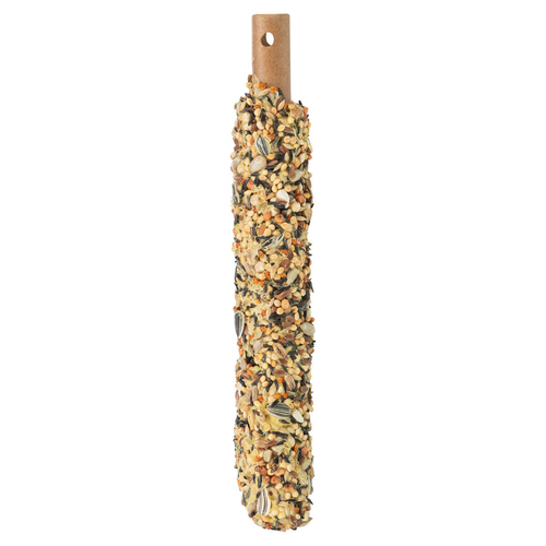 Vogelfutterstation Aus Kunststoff – Für Hirse, Obst, Als Barsch – Mit Sitzstange & Haken (blau)