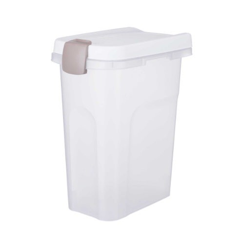 Trixie Futtertonne transparent-weiß/weiß, Maße: 22 x 41 x 33 cm