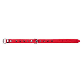 Abbildung Trixie Halsband Basic Nieten rot