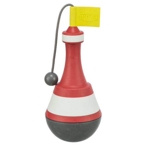 Trixie Hundespielzeug Aqua Toy Snack-Boje am Seil