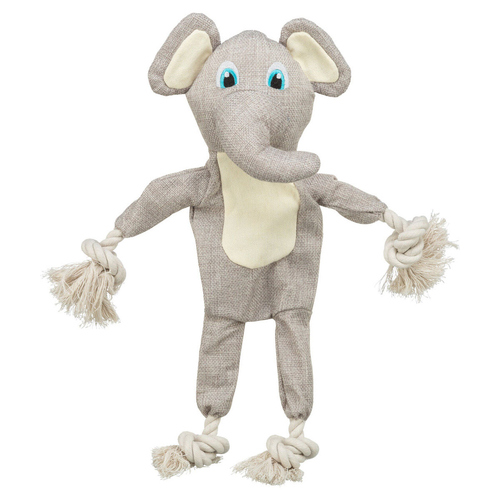 Trixie Hundespielzeug Elefant hellgrau