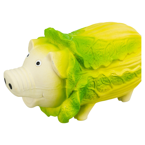 weitere Abbildung Trixie Hundespielzeug Kohl-Schwein aus Latex hellgrn