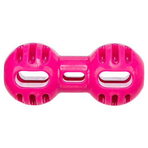 Trixie Hundespielzeug Soft & Strong Hantel pink, Maße: 11 cm