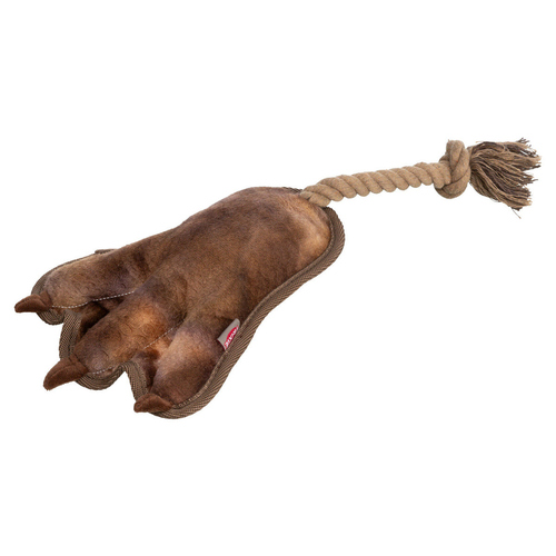 Trixie Hundespielzeug Tatze am Tau braun